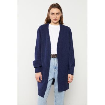 Cardigan cu buzunare aplicate - fara inchidere