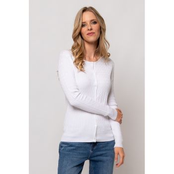 Cardigan cu model torsade Hinny