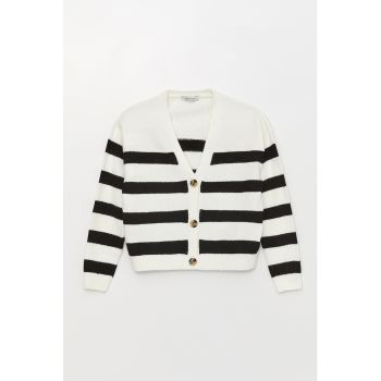Cardigan in dungi cu decolteu in V