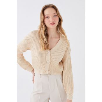 Cardigan lejer cu maneci cazute