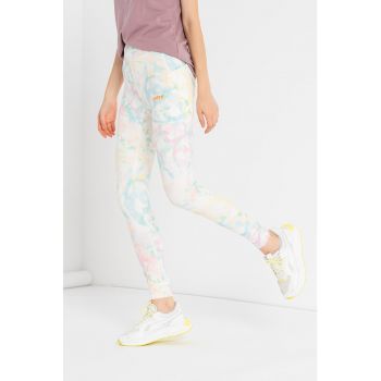 Colanti cu talie inalta si model abstract - pentru fitness
