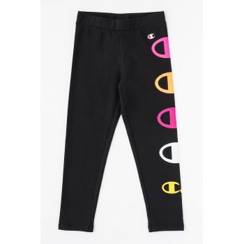 Colanti din amestec de bumbac cu logo supradimensionat Cute