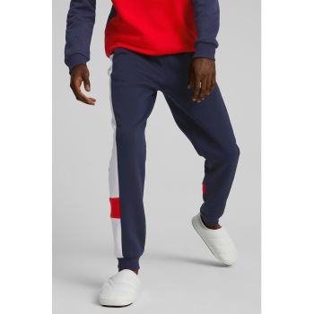 Pantaloni sport cu model colorblock si buzunare laterale Essentials+