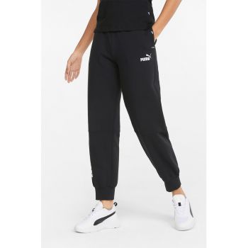 Pantaloni sport cu model colorblock si logo Power