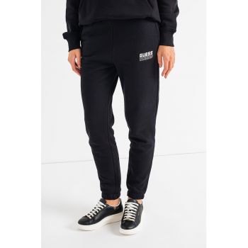Pantaloni sport din amestec de bumbac cu imprimeu logo - pentru antrenament