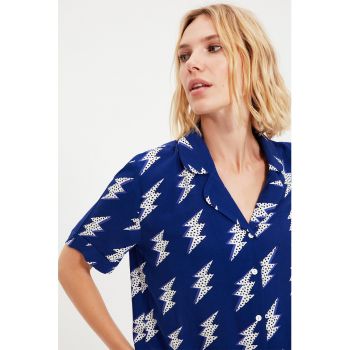 Pijama cu pantaloni scurti si imprimeu