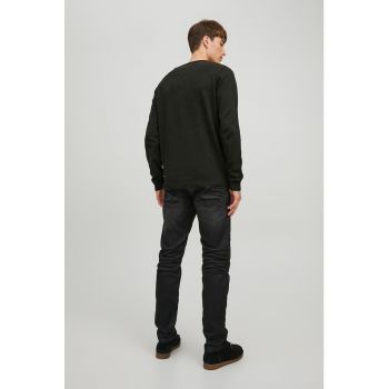 Pulover slim fit tricotat fin Basic