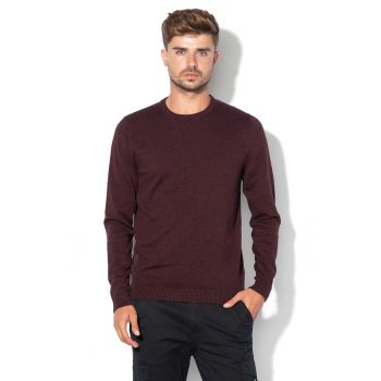 Pulover slim fit tricotat fin Basic