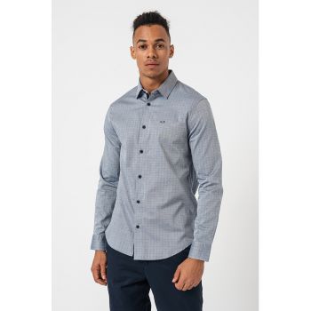 Camasa cu model si broderie logo