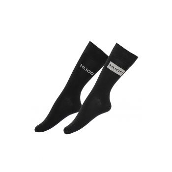 Set de sosete lungi cu imprimeu logo - 2 perechi
