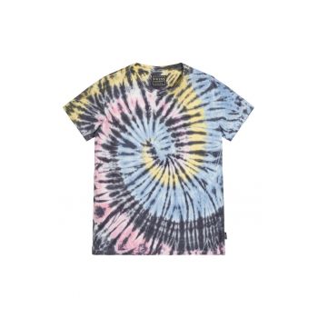 Tricou de bumbac cu imprimeu tie-dye