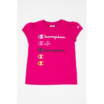 Tricou din bumbac cu maneci bufante Cute