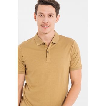 Tricou polo slim fit de bumbac