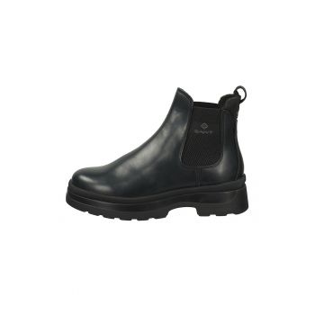 Ghete Chelsea de piele cu aspect masiv