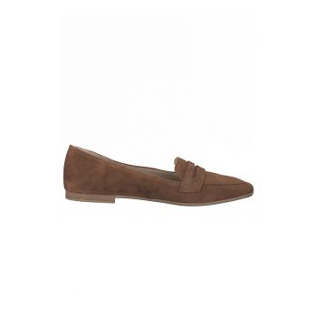 Pantofi loafer de piele intoarsa