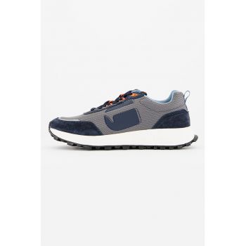 Pantofi sport cu garnituri de piele intoarsa