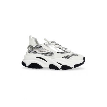 Pantofi sport din piele ecologica cu insertii din plasa Possession
