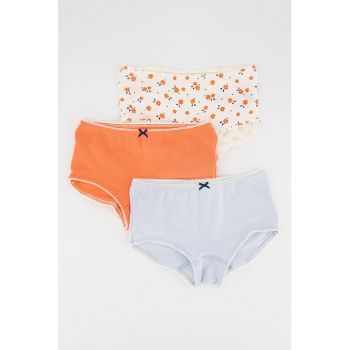 Set de chiloti hispter de bumbac organic - 3 perechi