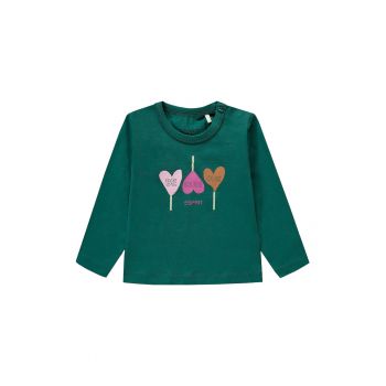 Bluza din amestec de bumbac organic cu imprimeu