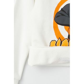 Bluza sport cu imprimeu si desene