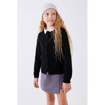 Cardigan de bumbac cu nasturi