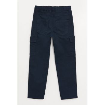 Pantaloni cargo cu snur in talie