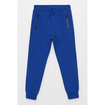 Pantaloni sport cu buzunare cu fermoar