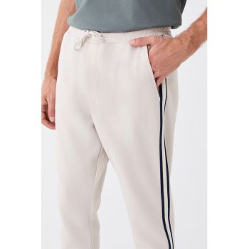 Pantaloni sport de bumbac cu buzunare laterale