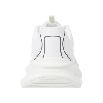 Pantofi sport de piele cu garnituri de plasa