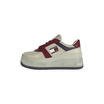 Pantofi sport din piele cu talpa wedge