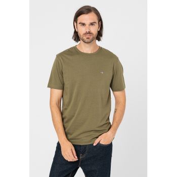 Tricou regular fit din bumbac Shield ieftin