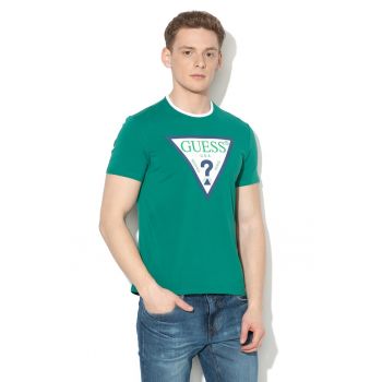 Tricou super slim fit cu aplicatie logo 6