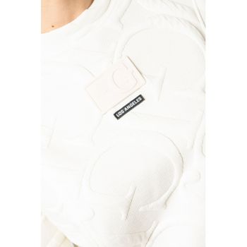 Bluza sport cu model logo stantat - pentru fitness