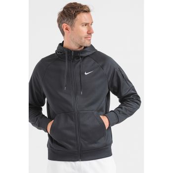 Hanorac relaxed fit cu fermoar - pentru fitness Therma-FIT