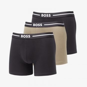 Hugo Boss Bold Boxer Briefs 3-Pack Black/ Dark Green de firma originali