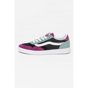 Pantofi sport de piele intoarsa cu insertii de panza Cruze
