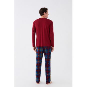 Pijama cu pantaloni in carouri