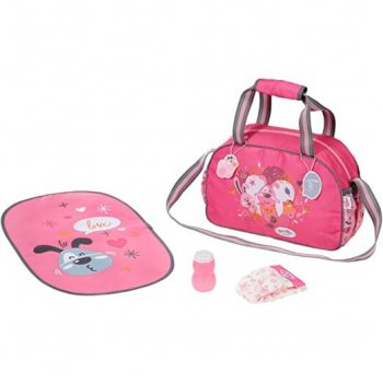 ZAPF Creation BABY born diaper bag, doll accessories (with changing mat, diaper and powder compact)