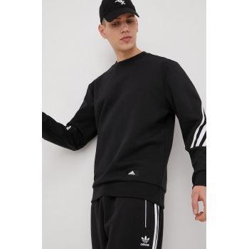 adidas Performance bluza H46538 barbati, culoarea negru, modelator