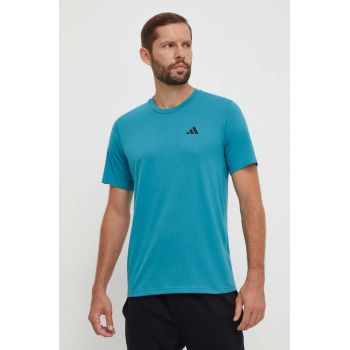 adidas Performance tricou de antrenament Train Essentials culoarea verde, neted