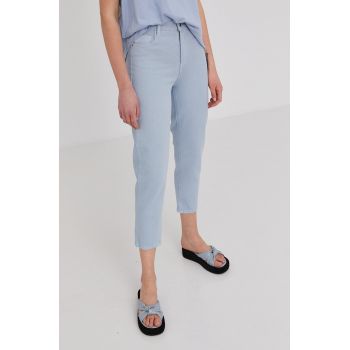 Answear Lab Pantaloni femei, model drept, high waist