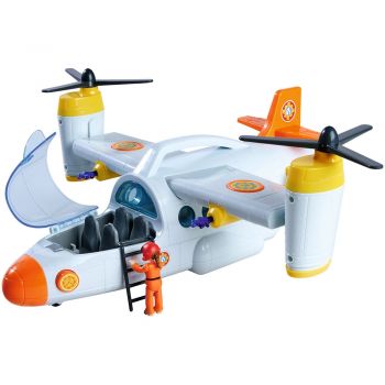 Avion Simba Fireman Sam Swift Rescue 42 cm cu figurine si accesorii la reducere
