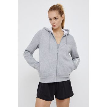 Emporio Armani Underwear Bluză femei, culoarea gri, cu imprimeu
