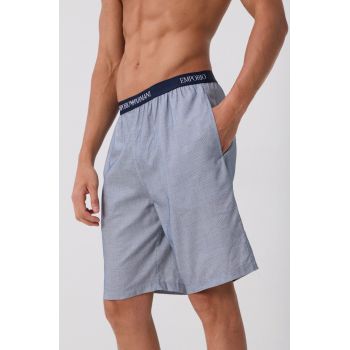 Emporio Armani Underwear Pantaloni scurți de pijama bărbați, culoarea alb, modelator