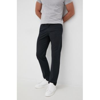 Gant Pantaloni bărbați, culoarea negru, model drept