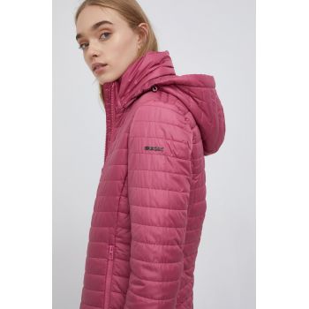 Geox geaca femei, culoarea roz, de tranzitie