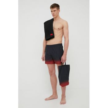 HUGO pantaloni scurti de baie culoarea negru