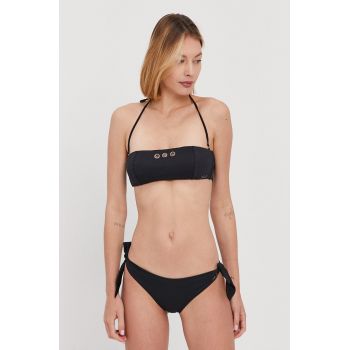 Karl Lagerfeld Costum de baie culoarea negru, cupa usor rigidizata