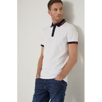 Medicine tricou polo barbati, culoarea alb