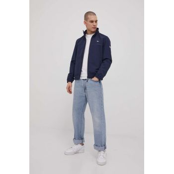 Tommy Jeans geaca barbati, culoarea albastru marin, de tranzitie